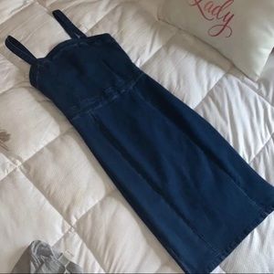 Windsor midi denim dress